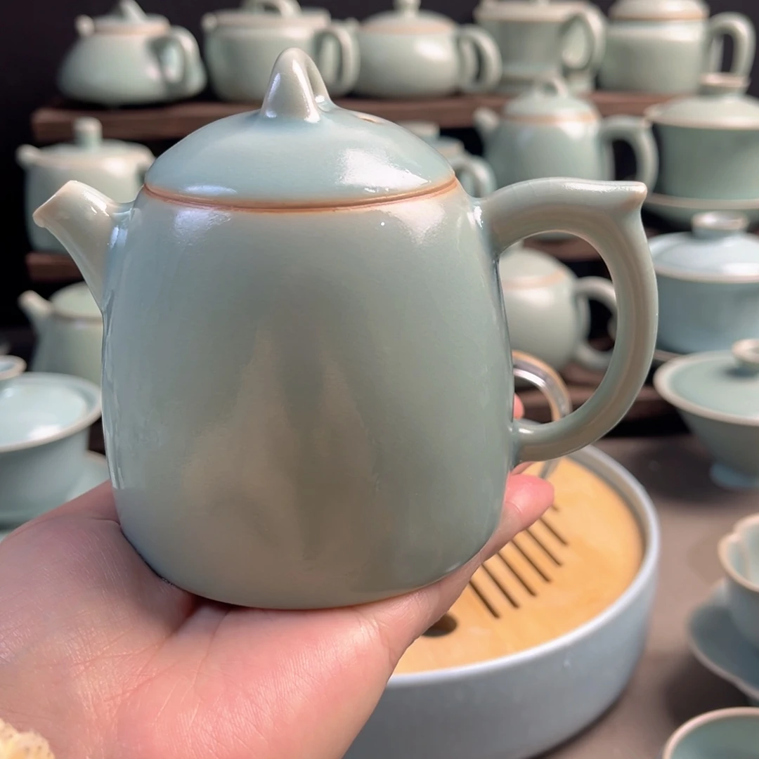 摆件陶瓷仿古釉龙蛋壶原矿