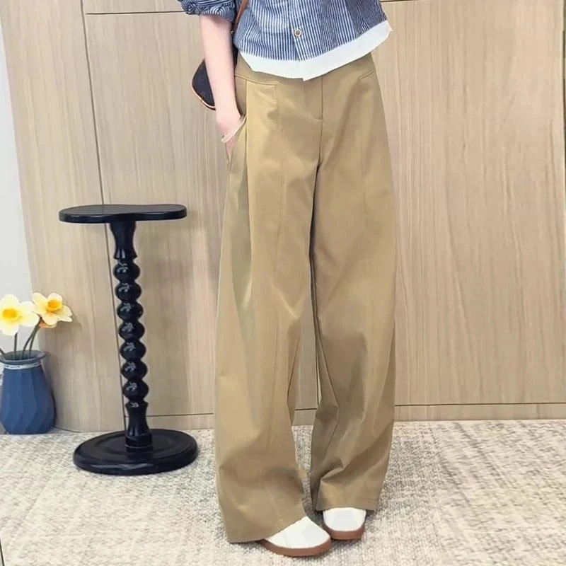 风琴裤~亲肤舒适显瘦休闲裤2025春季新款女裤子1457