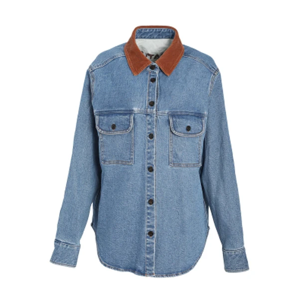 【有你】秋冬新款厚款水洗女春秋通勤风短外套牛仔百搭WTZBAN0022