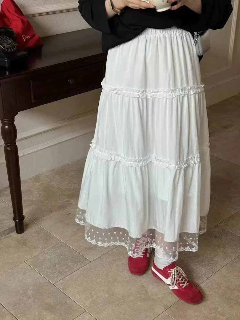 拼蕾丝小半裙蛋糕裙