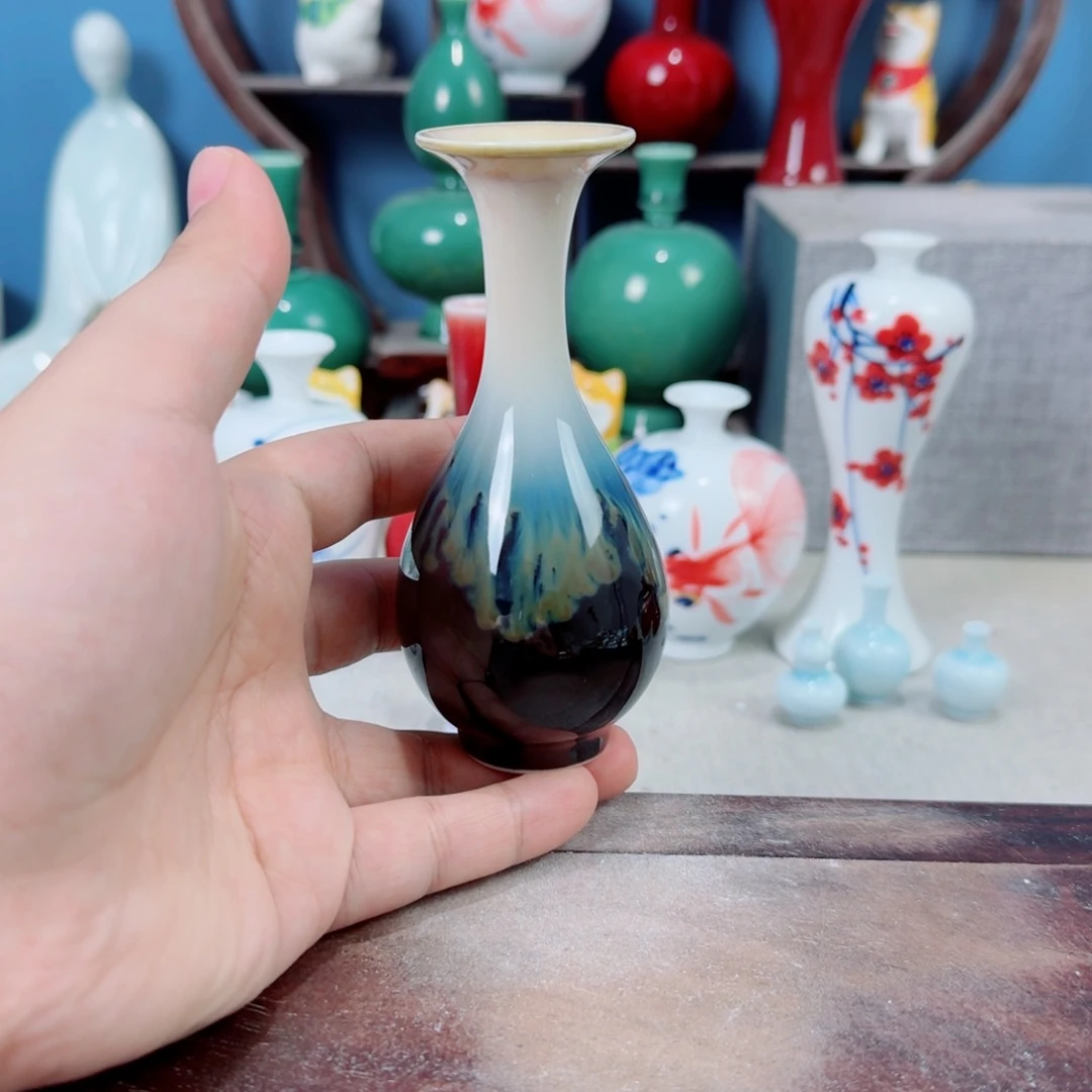 陶瓷手工小花器摆件