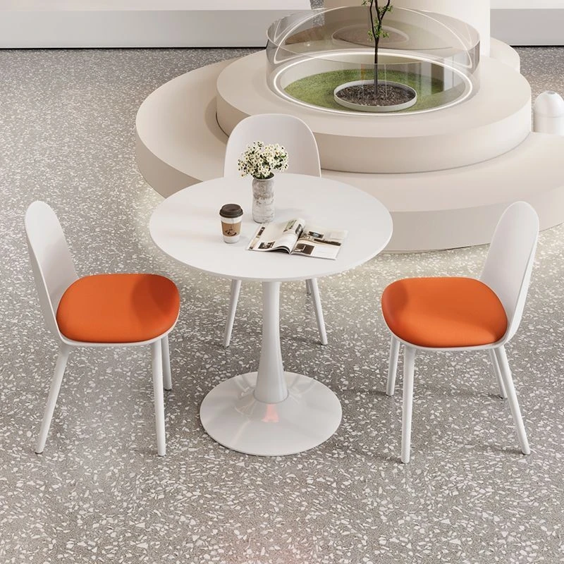 简约创意洽谈桌椅组合会客展会接待休闲桌椅商务小户型家用圆桌椅