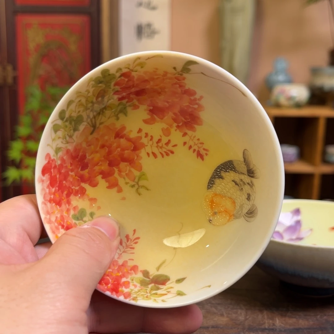 杯无****柴烧手工手绘陶瓷