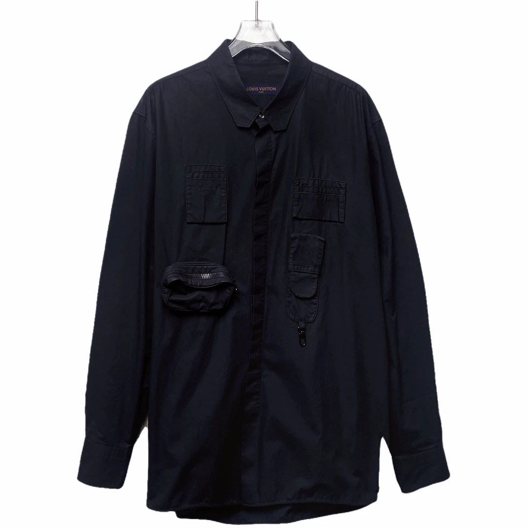 99新 LouisVuitton/路易威登 001750多口袋衬衣休闲战术衬衫XL码