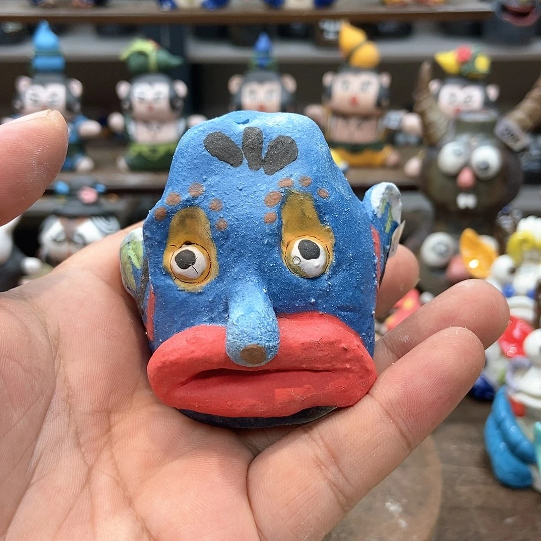 摆件直播间手工抽象陶瓷摆件102