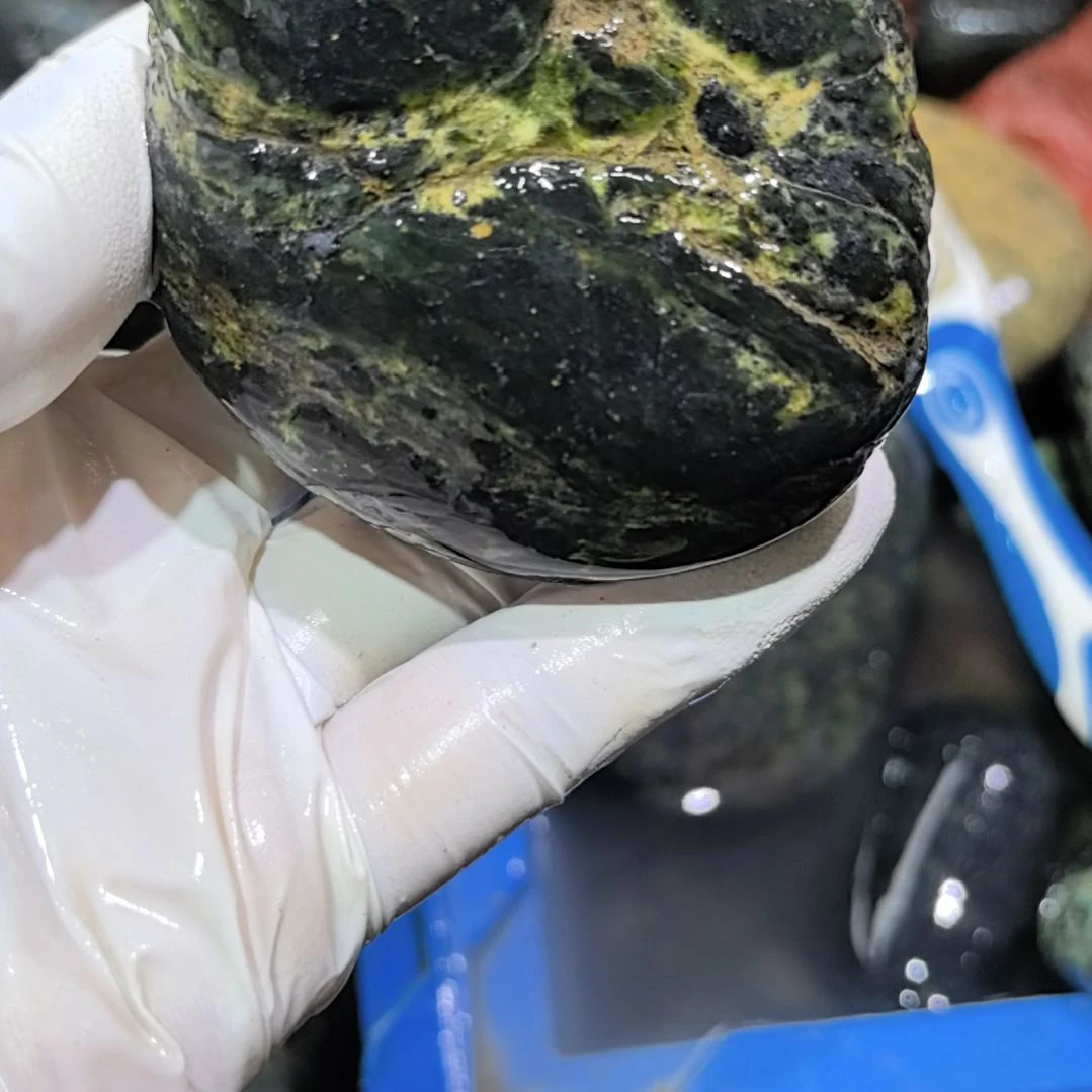 玄***刀藏玉药王石原石一个