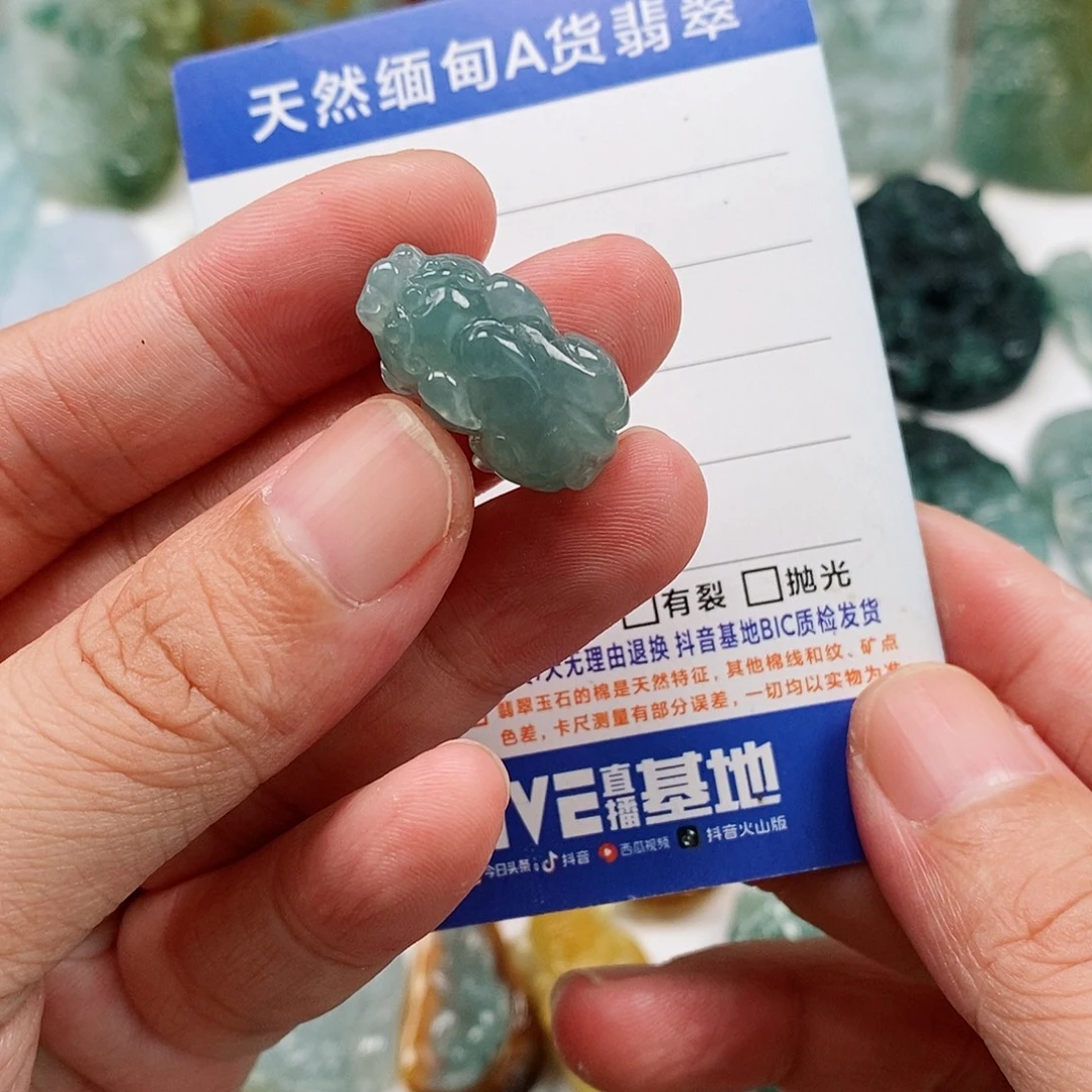 翡翠未镶嵌颈饰貔貅