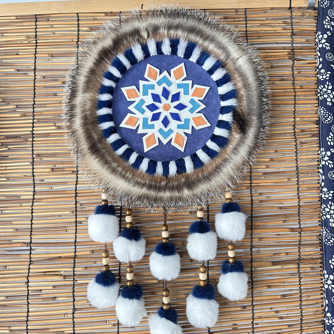 鄂温克民族非遗手工壁式太阳花