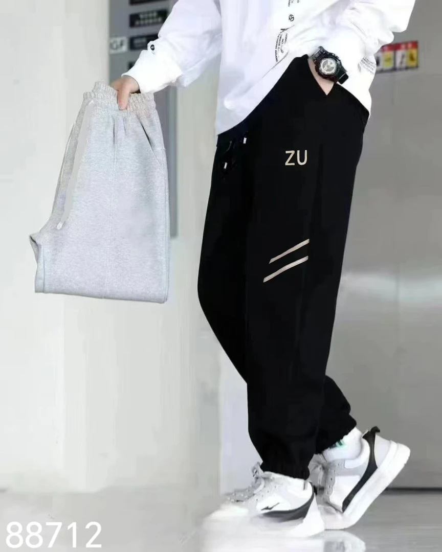 【88712-麻灰色】青少年春款休闲运动裤