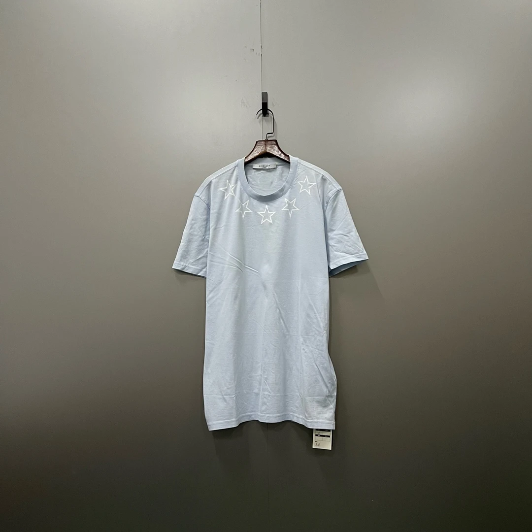 Givenchy 纪梵希 蓝色星星印花短袖 L码/95新/fg203417