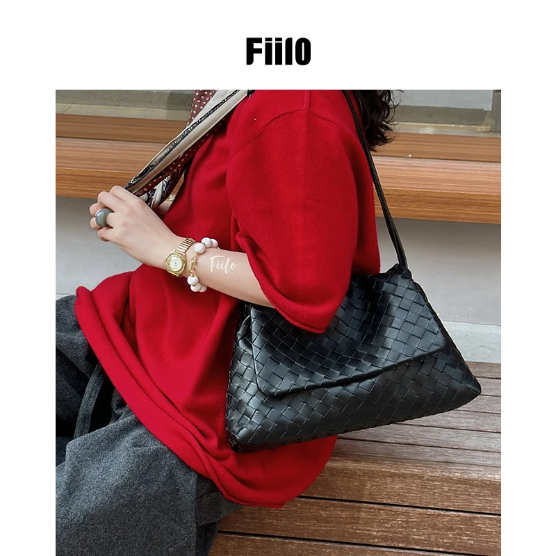 【Fiilo菲洛】A19新款羊皮编织托特休闲女士包