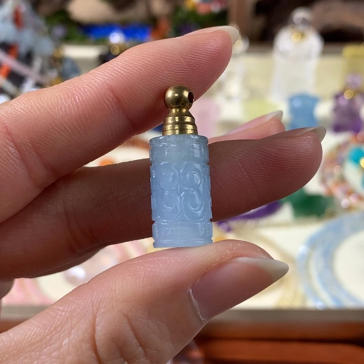 葡萄石未镶嵌香水精油瓶