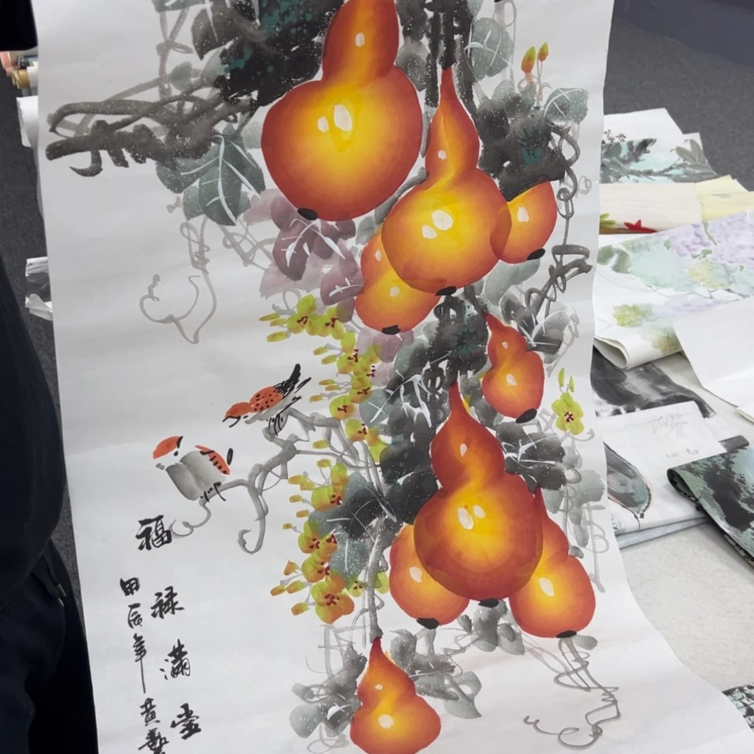 国画卖字画的小老板