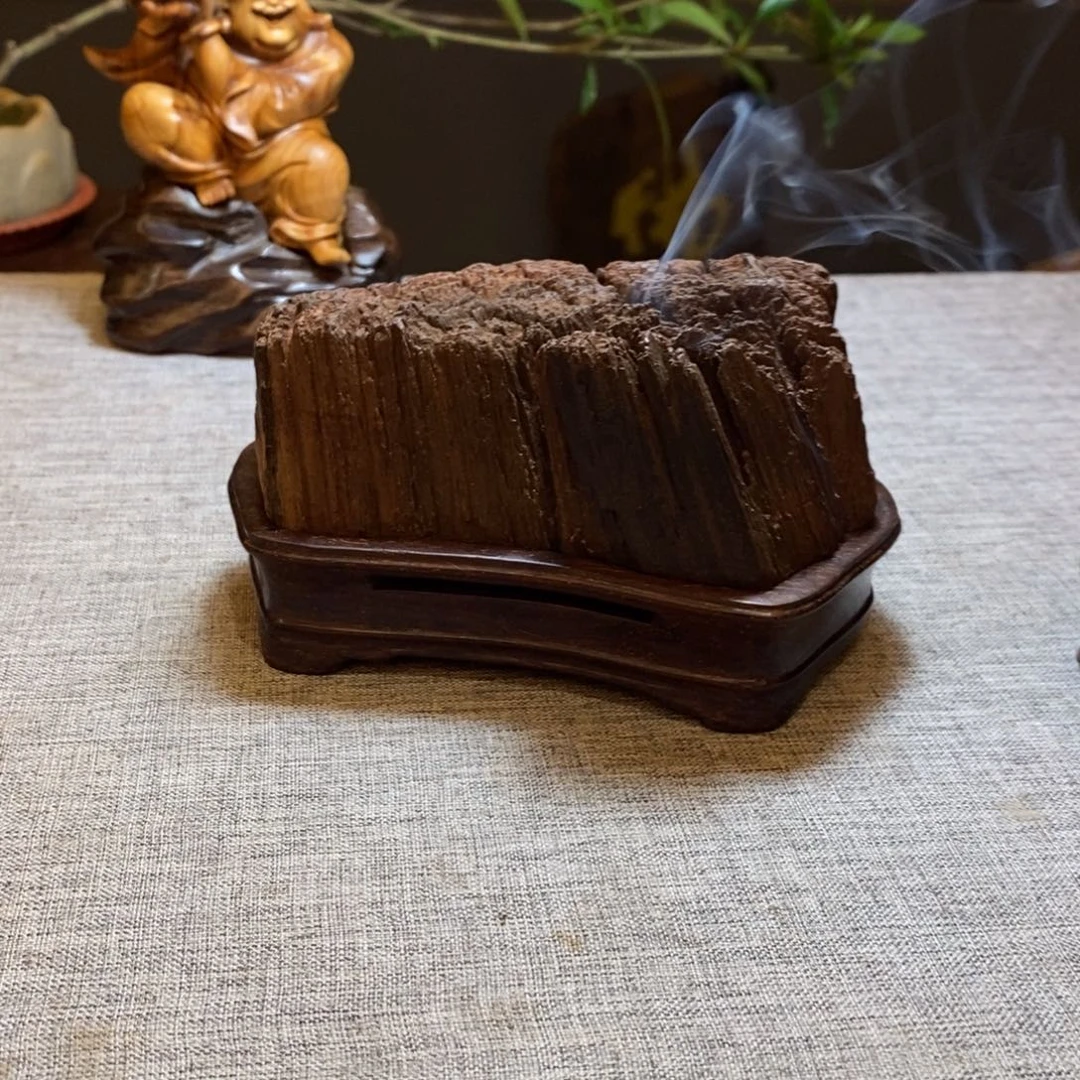 交趾黄檀（大红酸枝）酒**谷香炉底座摆件意境