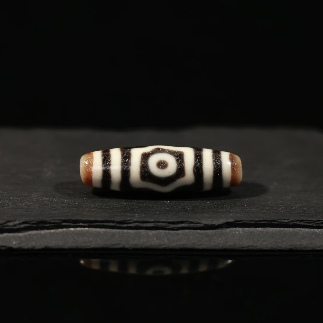 一代老台湾上肯天珠老超顶老许亲工星辰宝盖三眼玛瑙锁骨轻奢