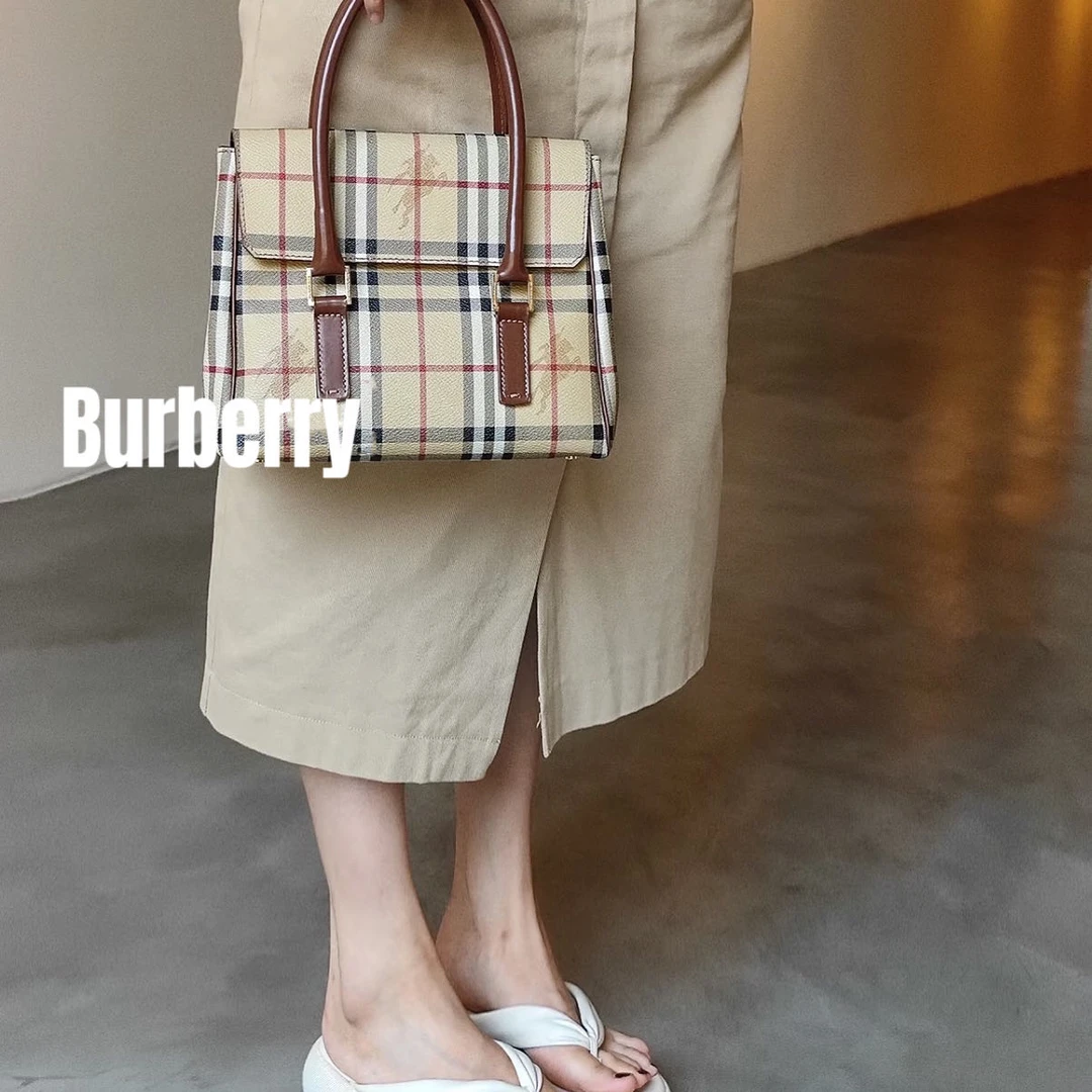 修复品619053/BURBERRY/博柏利翻盖公文包