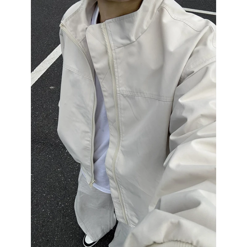 cleanfit短款工装外套男秋季硬汉穿搭三防立领美式飞行夹克