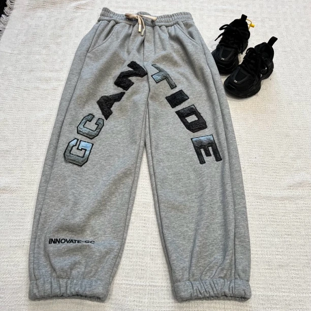 30597高端童装潮牌青少年加绒针织裤W3儿童休闲裤