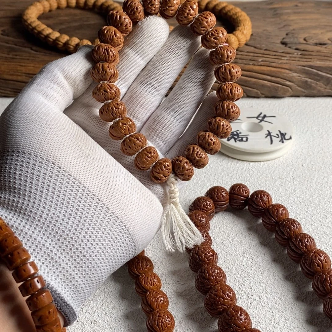 我***！桃核吊坠山地蟠桃24颗到付