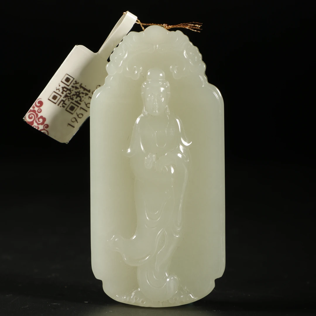 lot8855 和田玉站观音/云南典藏