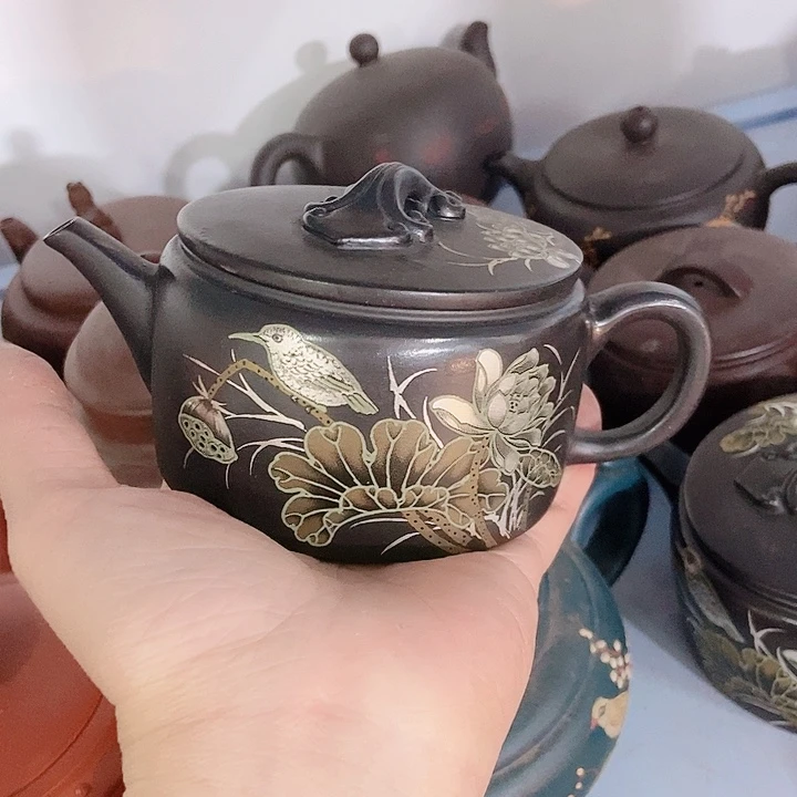 紫砂茶杯宜兴紫砂全手工制作