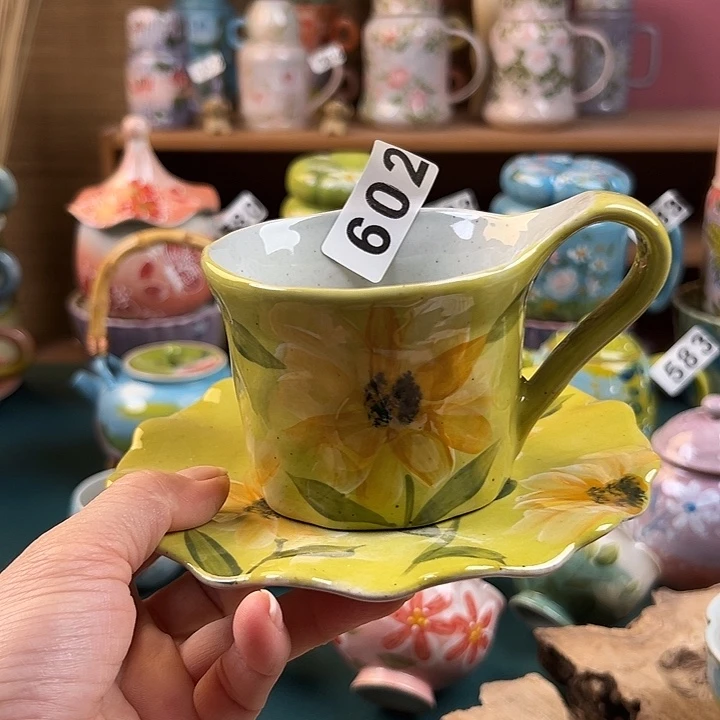 杯景德镇陶瓷手绘作品602