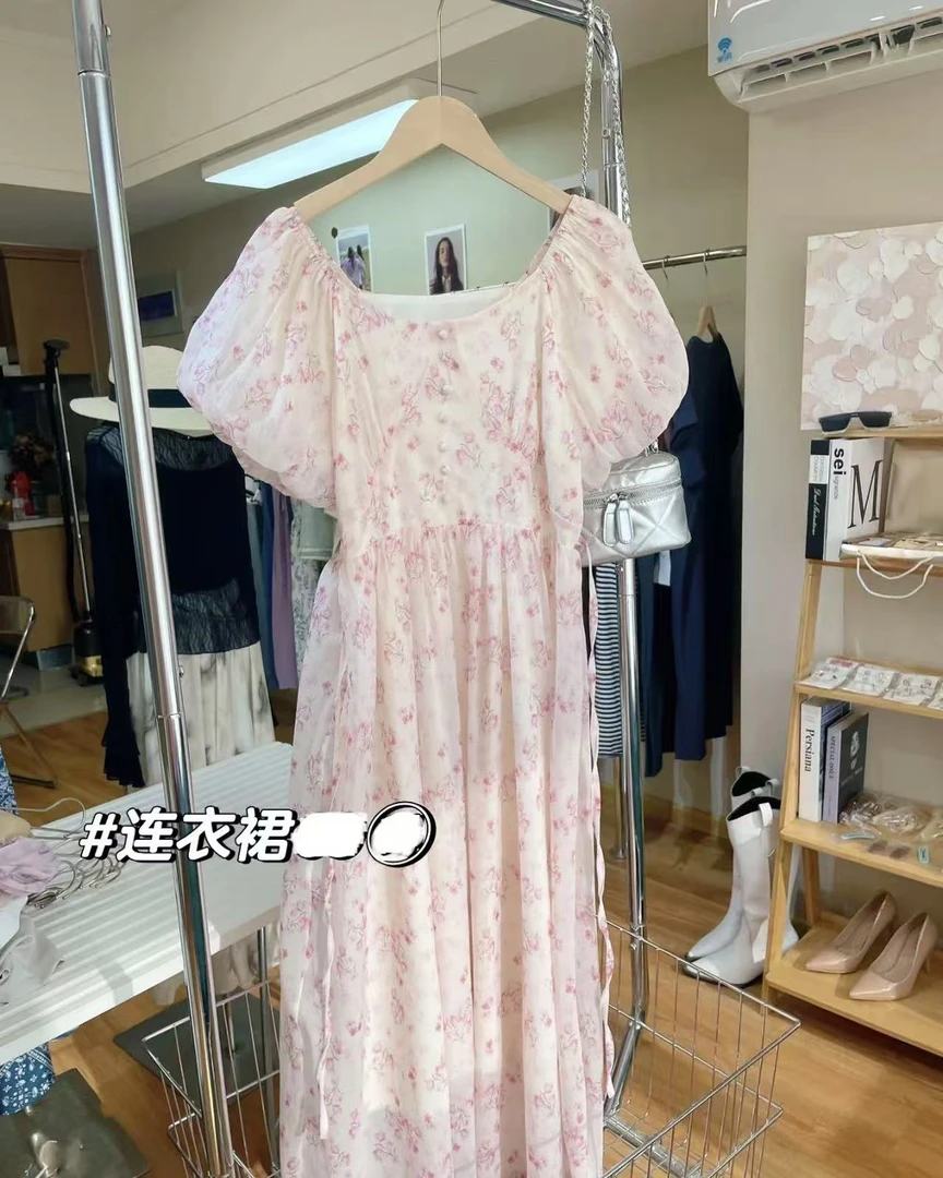 【YZ•衣系列】NN1899-时尚女装设计感新款连衣裙法式收腰气质显瘦