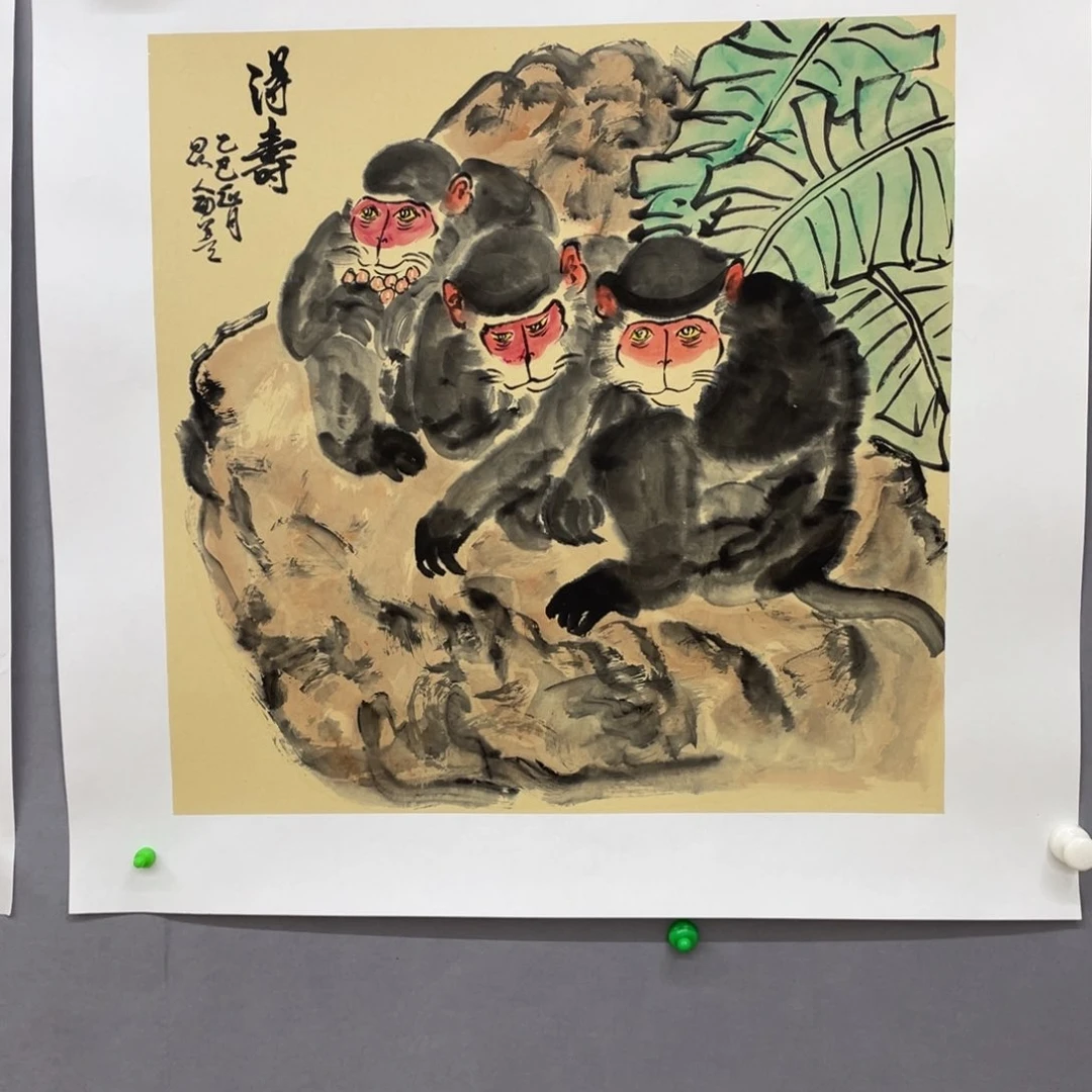 国画艺术家真人手绘