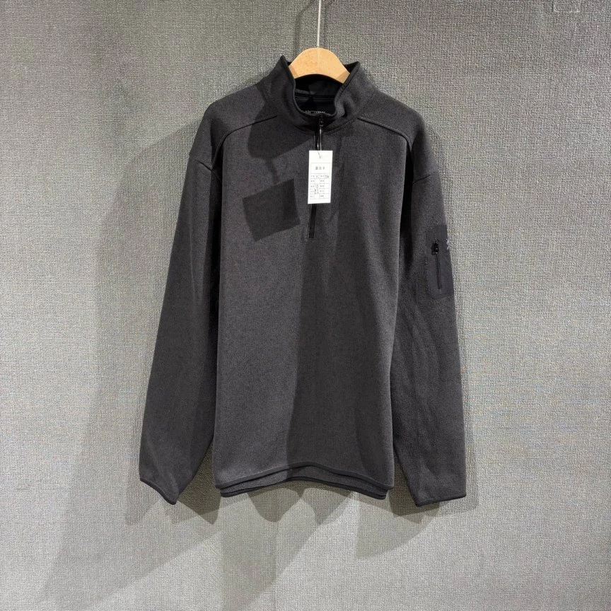 95新 ARC'TERYX/始祖鸟 (pm)半拉链抓绒衫 XL码/1039