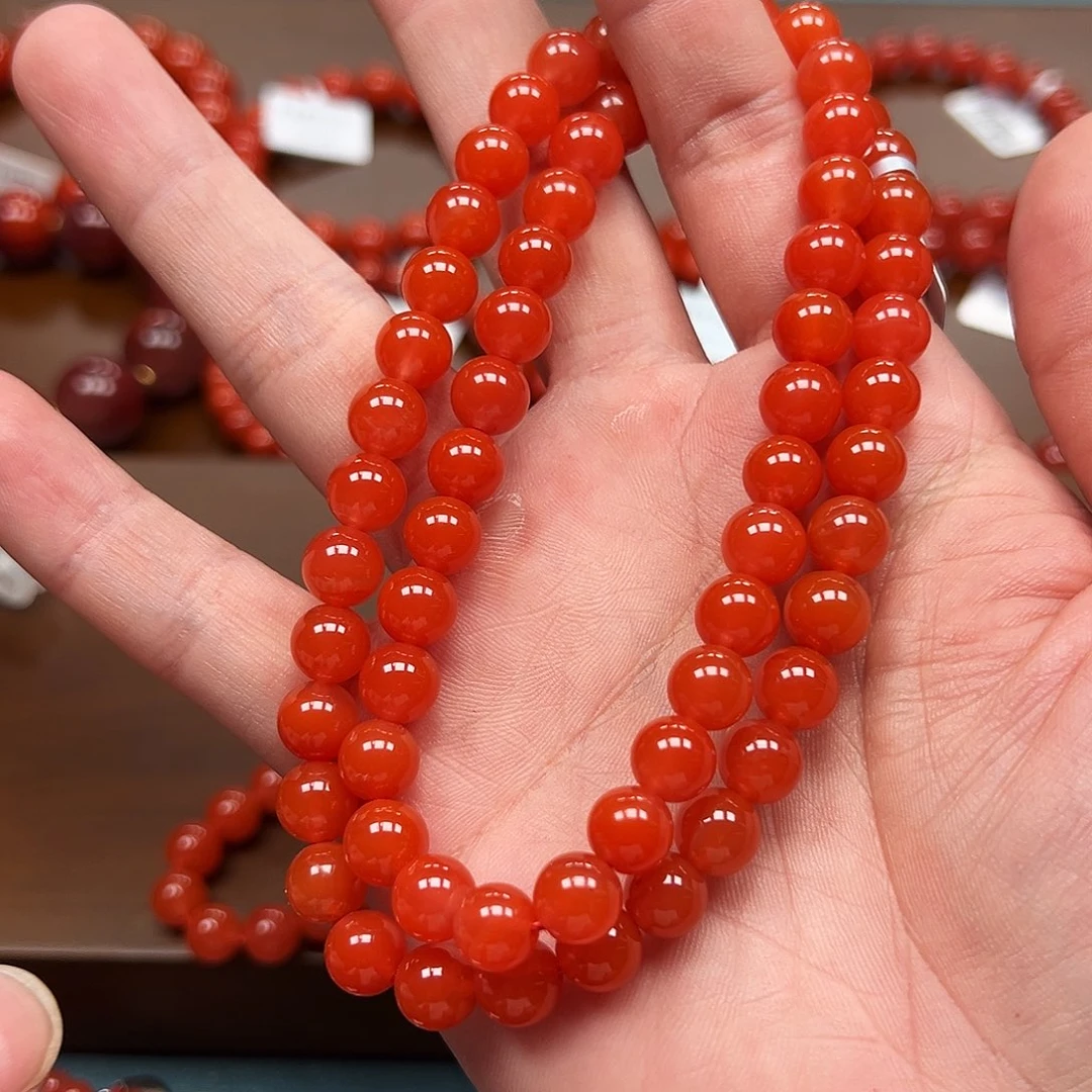 南红玛瑙未镶嵌手串