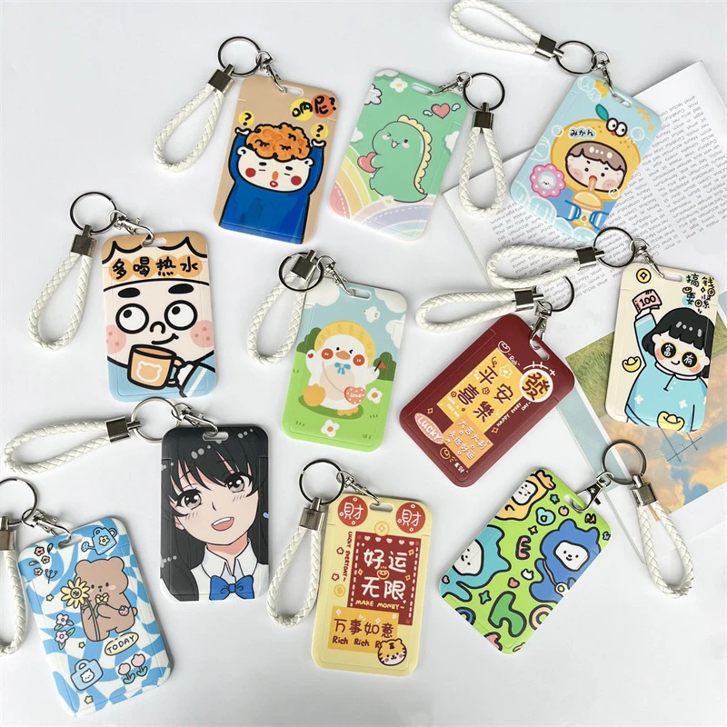 【学生卡保护卡套挂绳卡包】可爱风卡通动漫/门禁卡/校园卡/公交卡