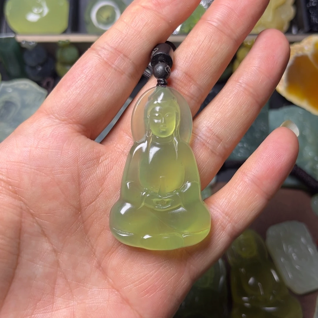 蛇纹石玉未镶嵌吊坠(不含链)