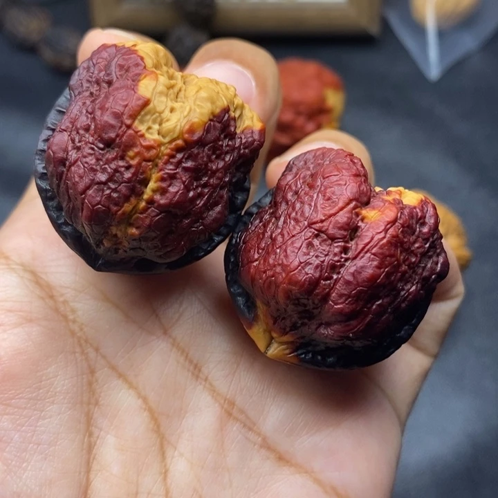 把件文玩核桃38尺蝴蝶蟾