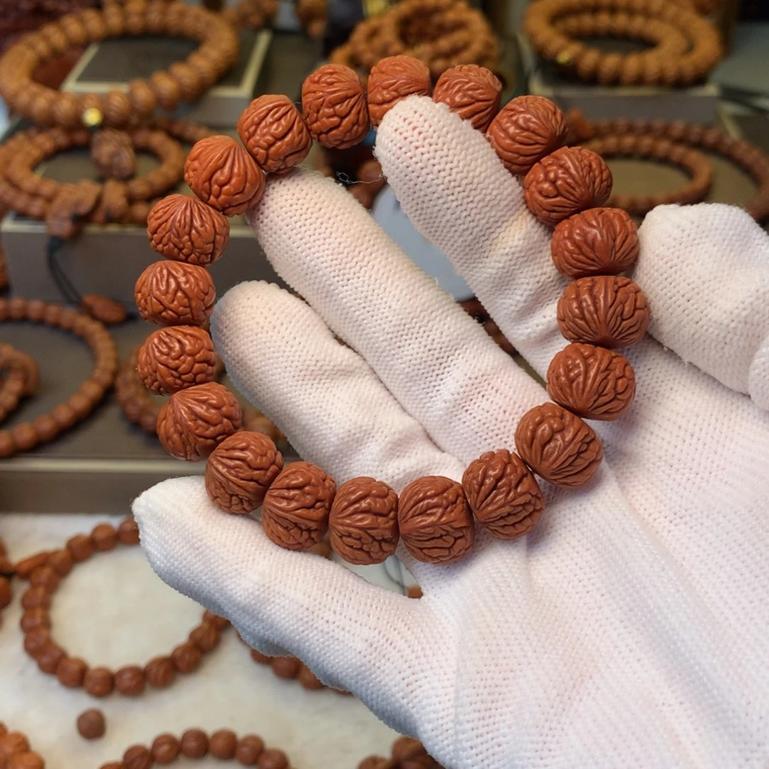 桃核手串秦岭龙纹