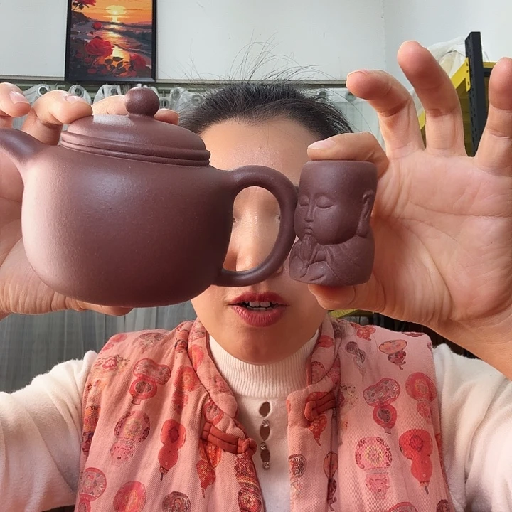 金***友紫泥底槽青匏尊300cc