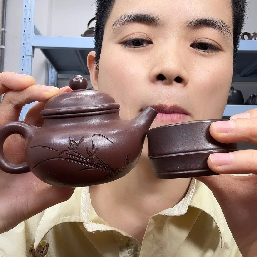 茶壶紫砂民间手艺人全手工制作