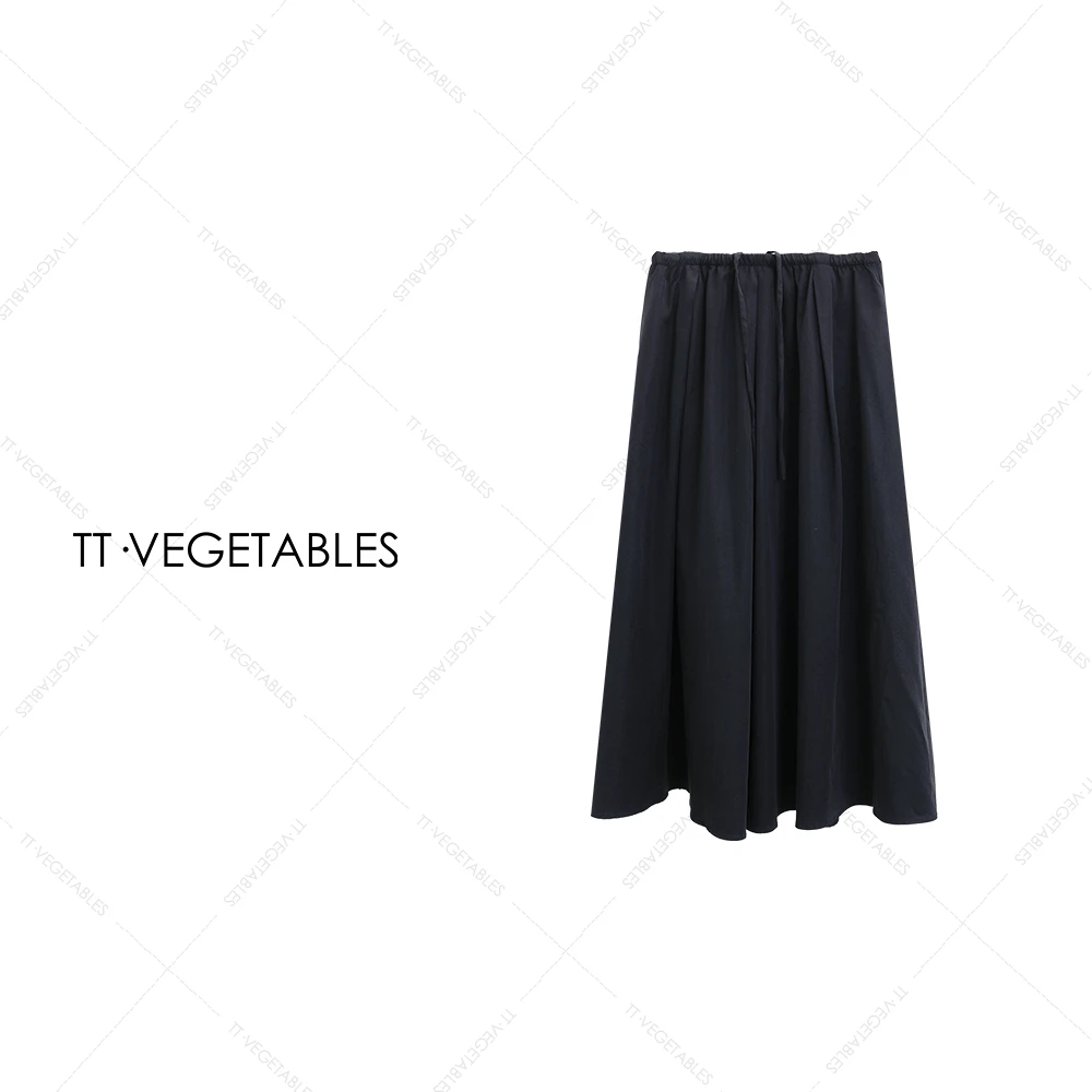 噢芬/小个子 【沐心】休闲伞裙薄款休闲风纯色5半身裙521622