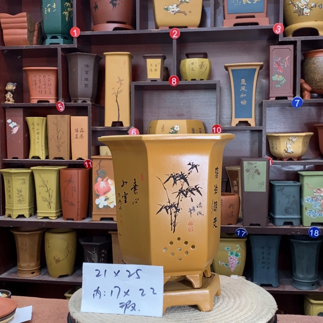 紫砂艺术紫砂花盆