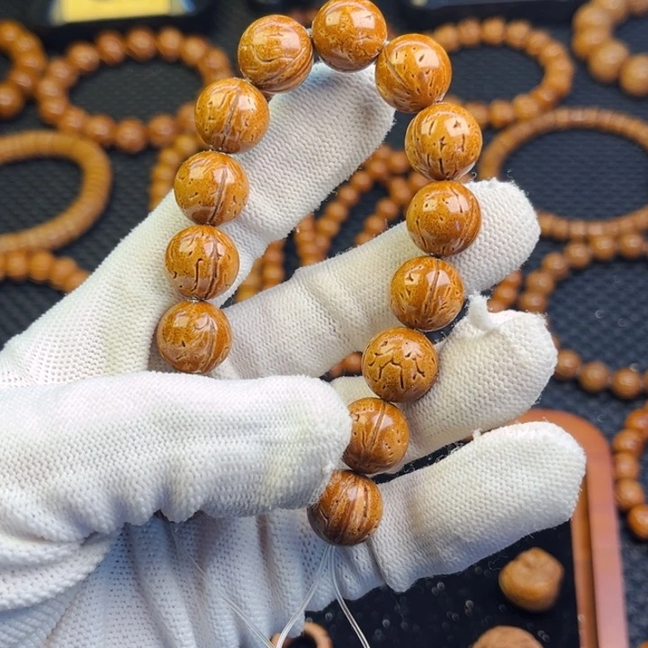 桃核手串雪**浪14尺桃核