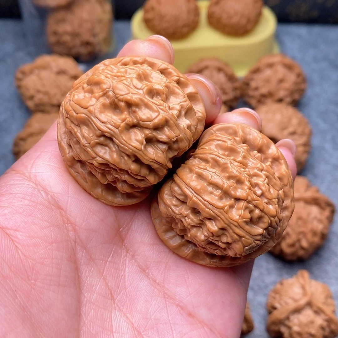 文玩核桃把件球白40