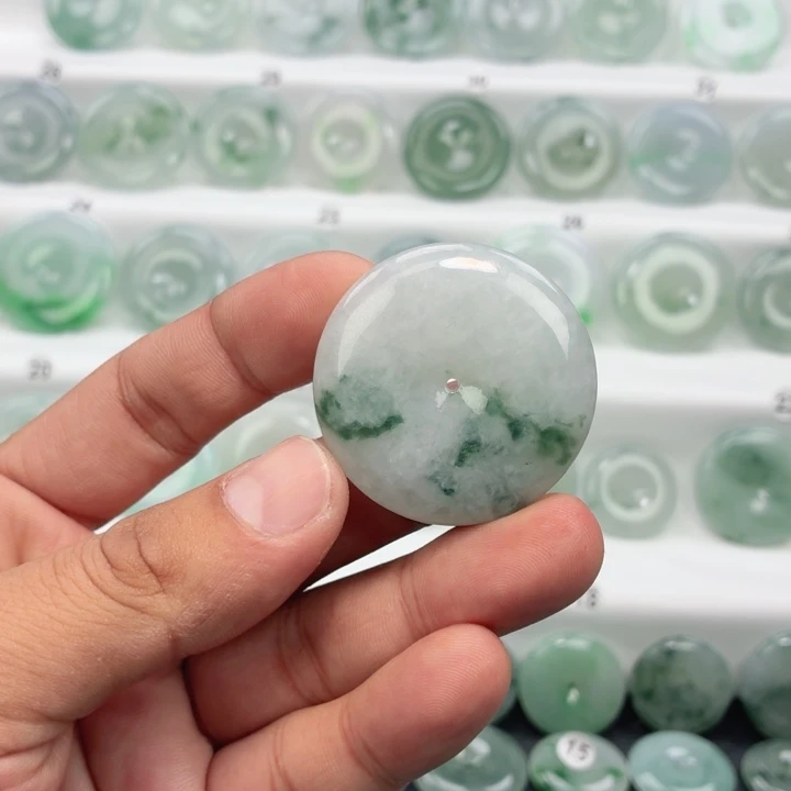 翡翠未镶嵌颈饰缅甸天然A货翡翠39.8-9.0