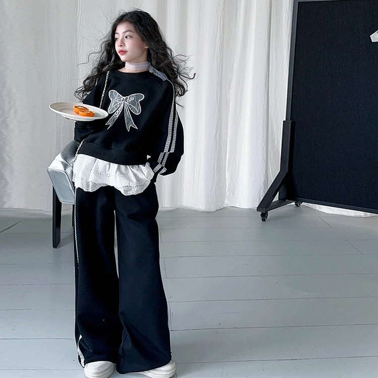 童装2025新款春秋装长袖卫衣儿童爆款分体宝宝洋气服装套装韩版春