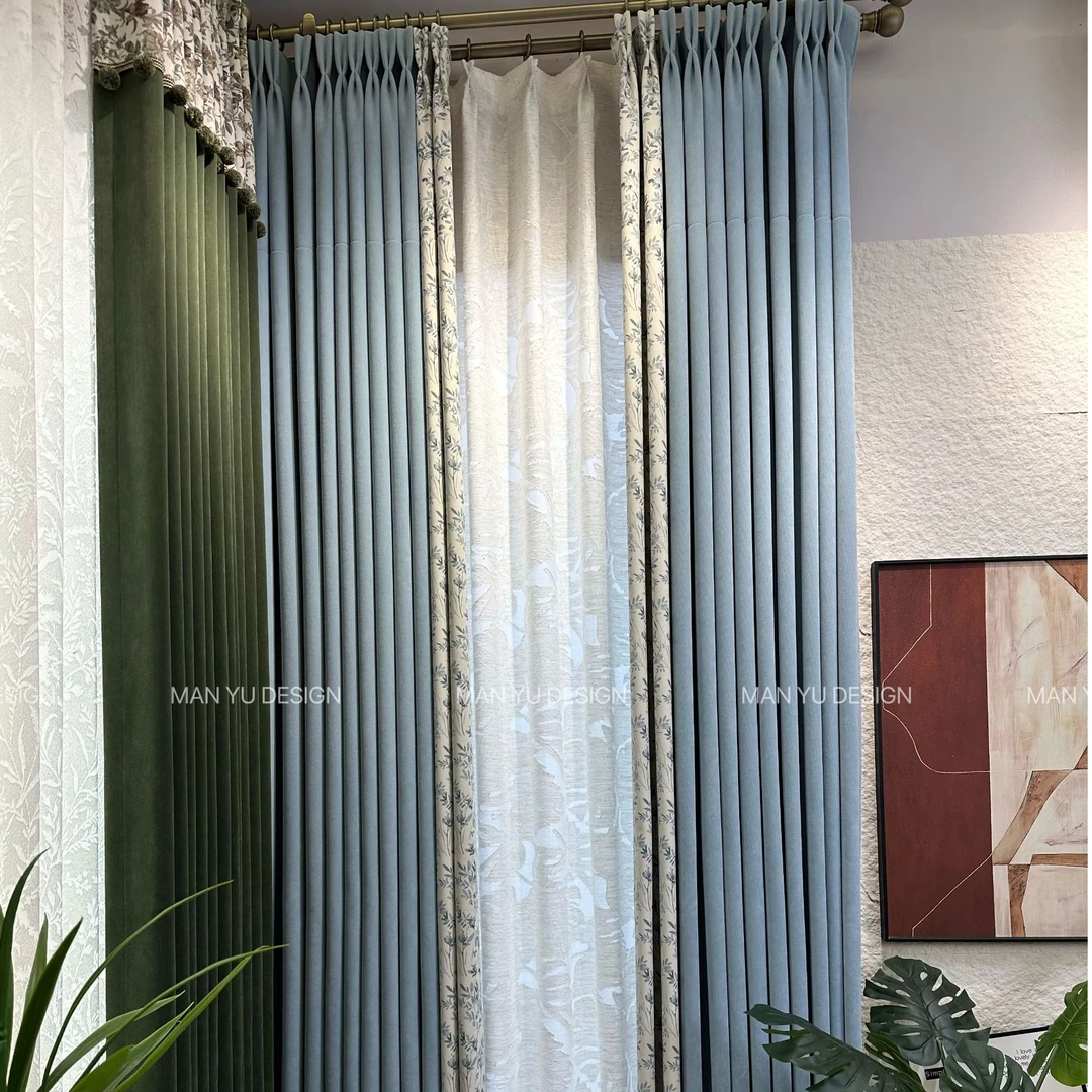 曼钰软装-2025春季新款引流爆款窗帘样品（家装勿拍）