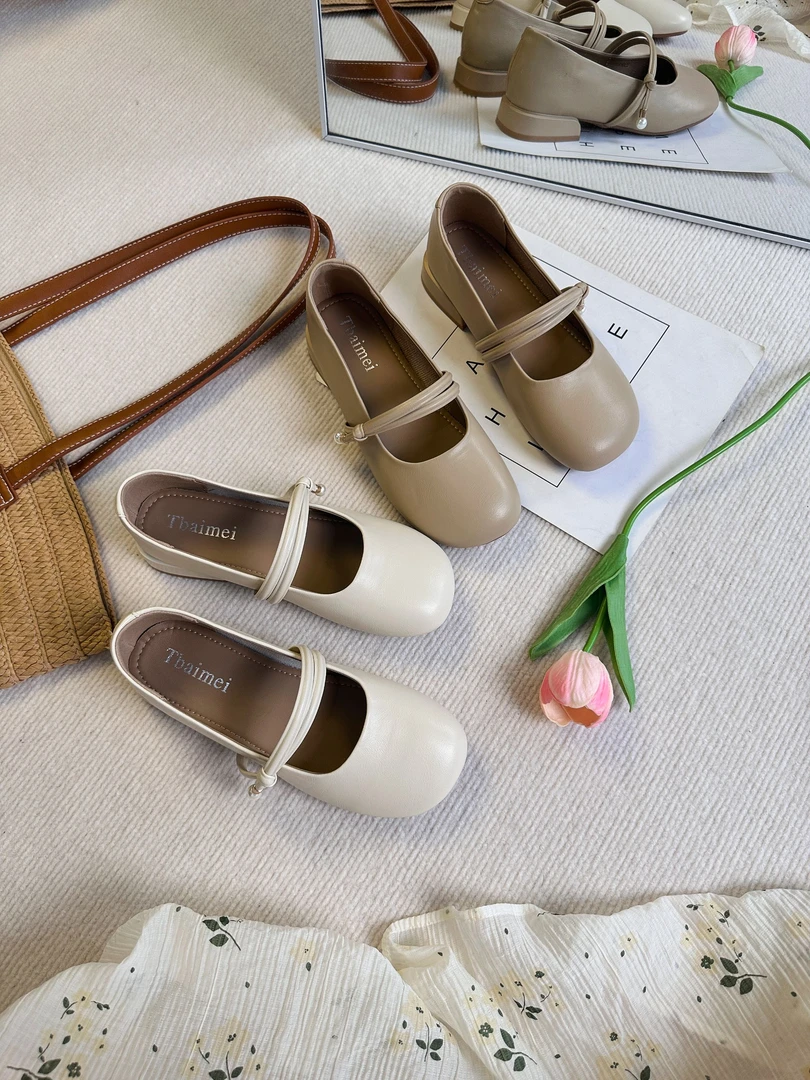2025新款法式仙女风平底软底玛丽珍单鞋女3318