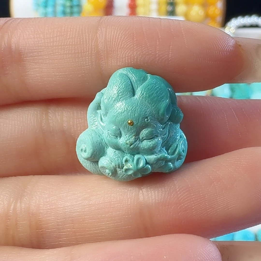 绿松石未镶嵌吊坠(不含链)