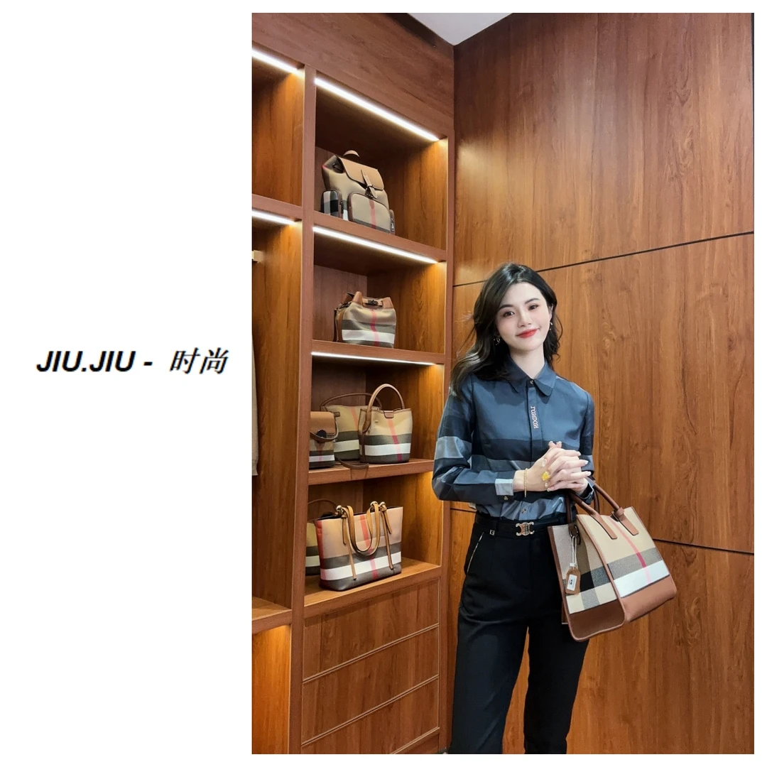 [WS]新款英伦风条纹显瘦时尚衬衫-WS122543