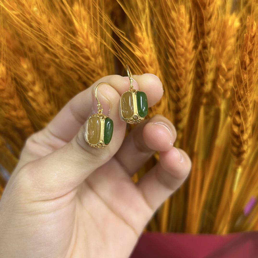 和田玉多宝宫灯925银颜色多样性发货拍一发一