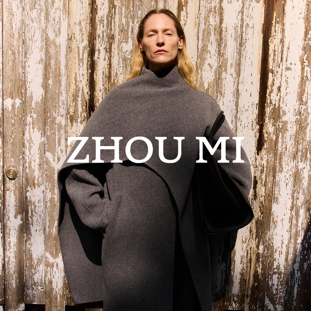 “手缝立绒”羊绒双面呢 一体式围巾领廓形大衣 ZY2992