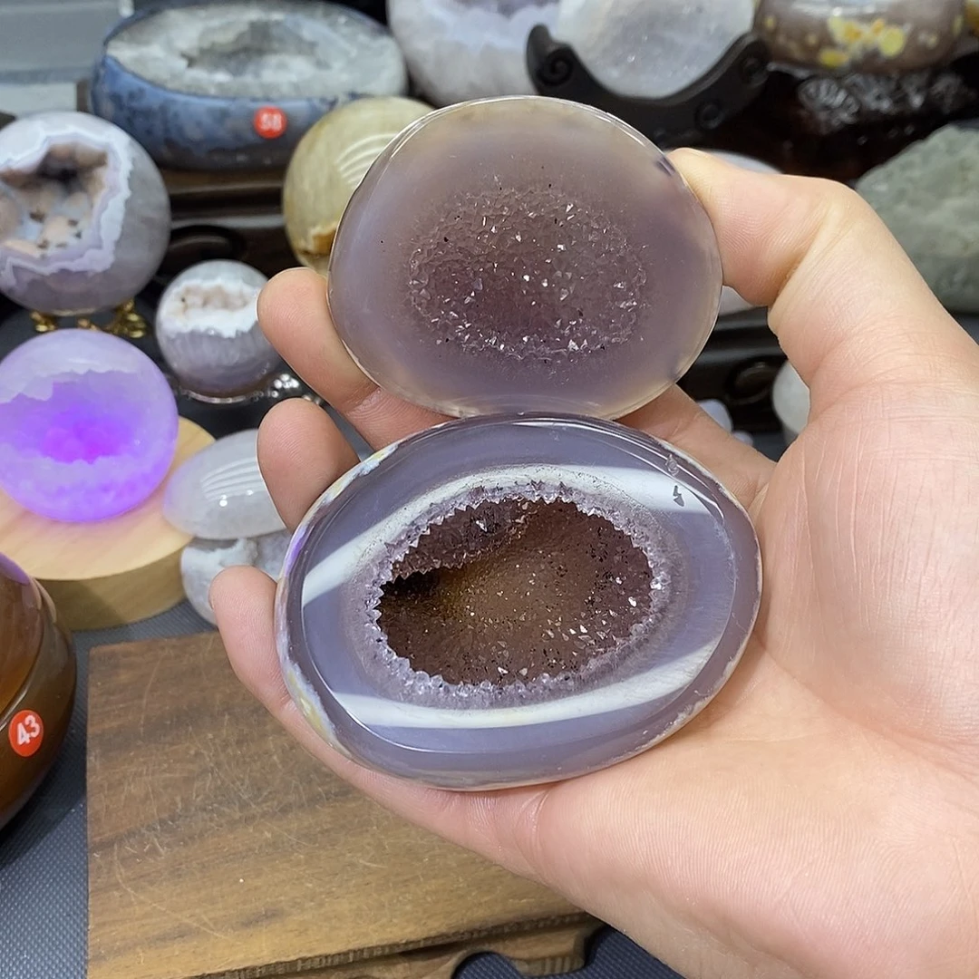 摆件紫晶未镶嵌聚宝盆