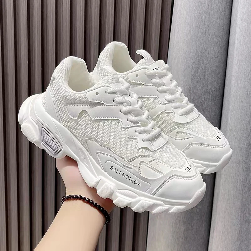 透网真皮清爽休闲老爹鞋2286